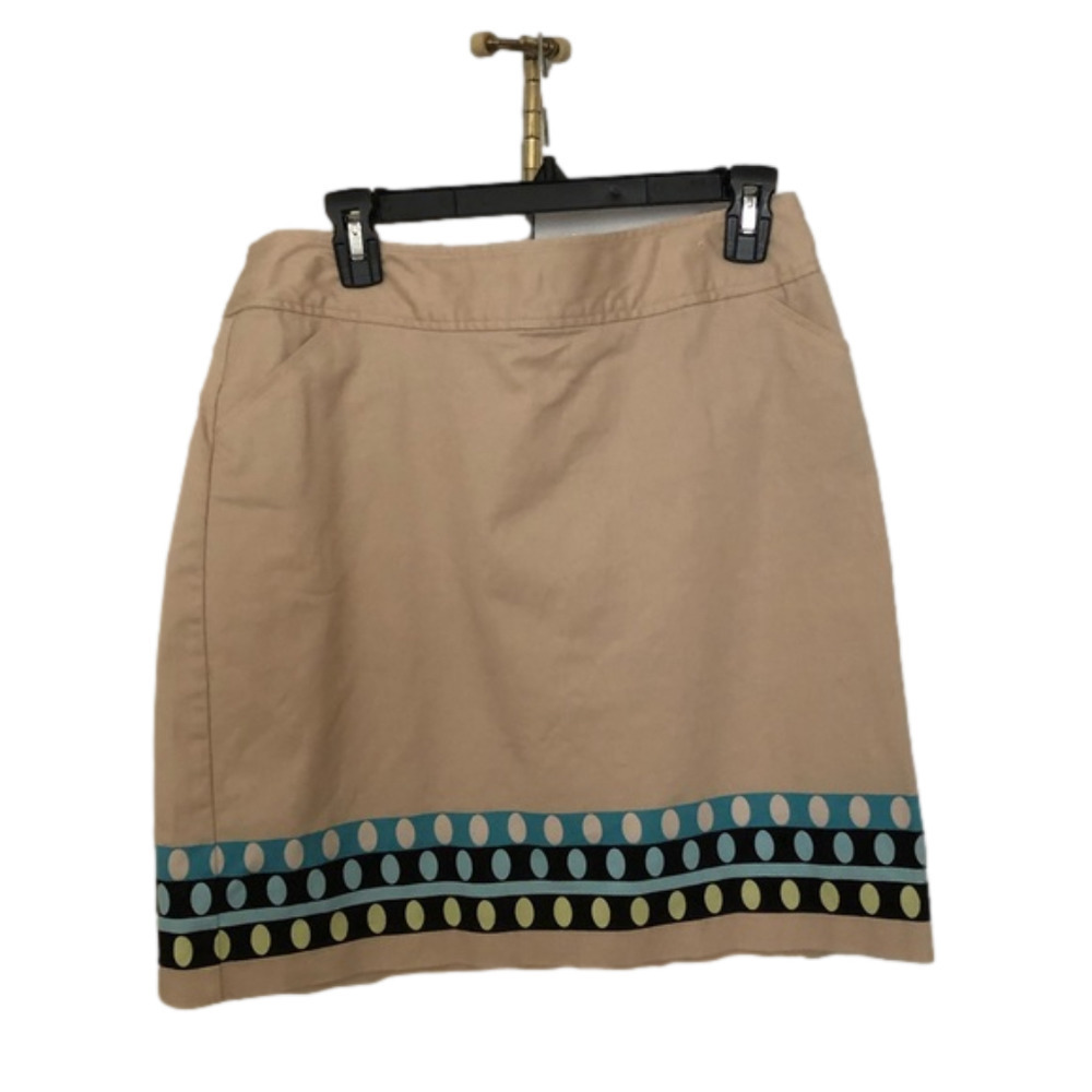Geoffrey Beene Sport Stretch Skirt Pockets Zipper
